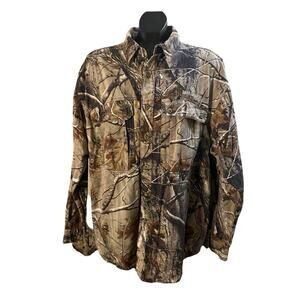 Game Winner Realtree Camo Button-Up Shirt - Men's XL